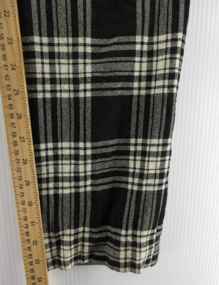 Etro Pants Men 36 Black White Milano Wool Plaid Trousers Preppy Italy 36X34 * - Image 4 of 4