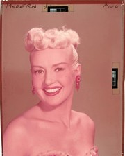 Betty Grable 1950's Modern Screen Magazine Photo Shoot Original Transparency 
