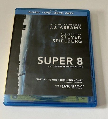Super 8 Blu ray + DVD 2011 Elle Fanning Kyle Chandler Sci-Fi Thriller
