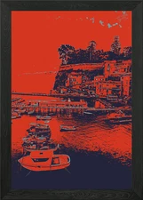 Sorrento Pop Art Framed Wall Art Poster Canvas Print Picture
