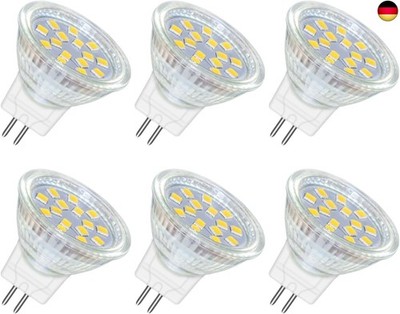 Akynite MR11 GU4 LED 2W Kaltweiß 6000K, 250LM, 120 Grad, 35mm MR11 10W 20W 