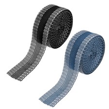 Iron-on Instant Hem Tape, 6 Yard Hemming Tape 1 Inch - (2 Pack, Black/Blue)