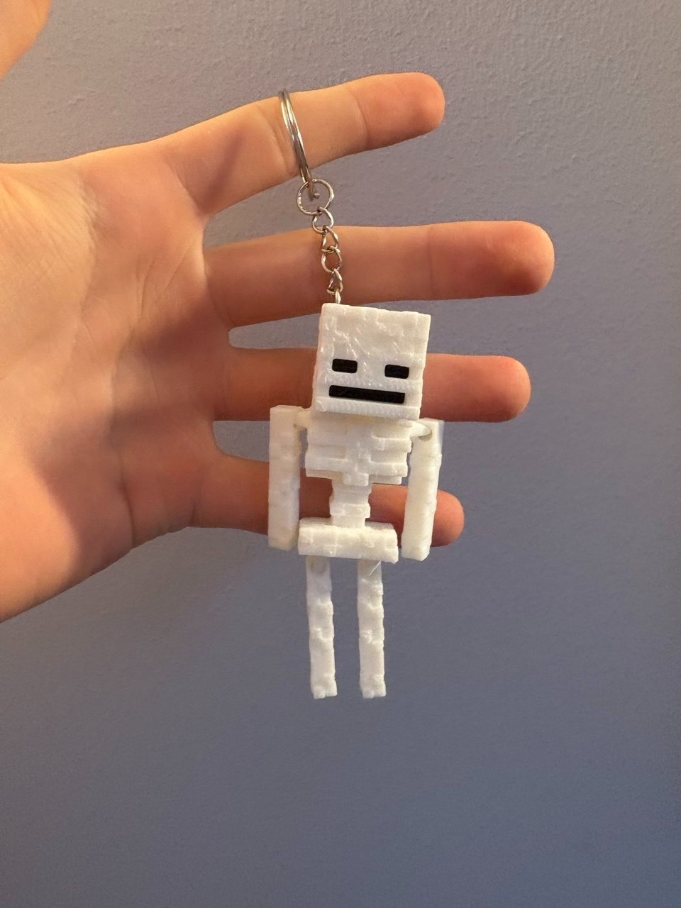 Llavero de esqueleto de Minecraft: un elegante accesorio para llavero.