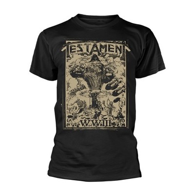 TESTAMENT - WWIII BLACK T-Shirt, Front & Back Print X-Large