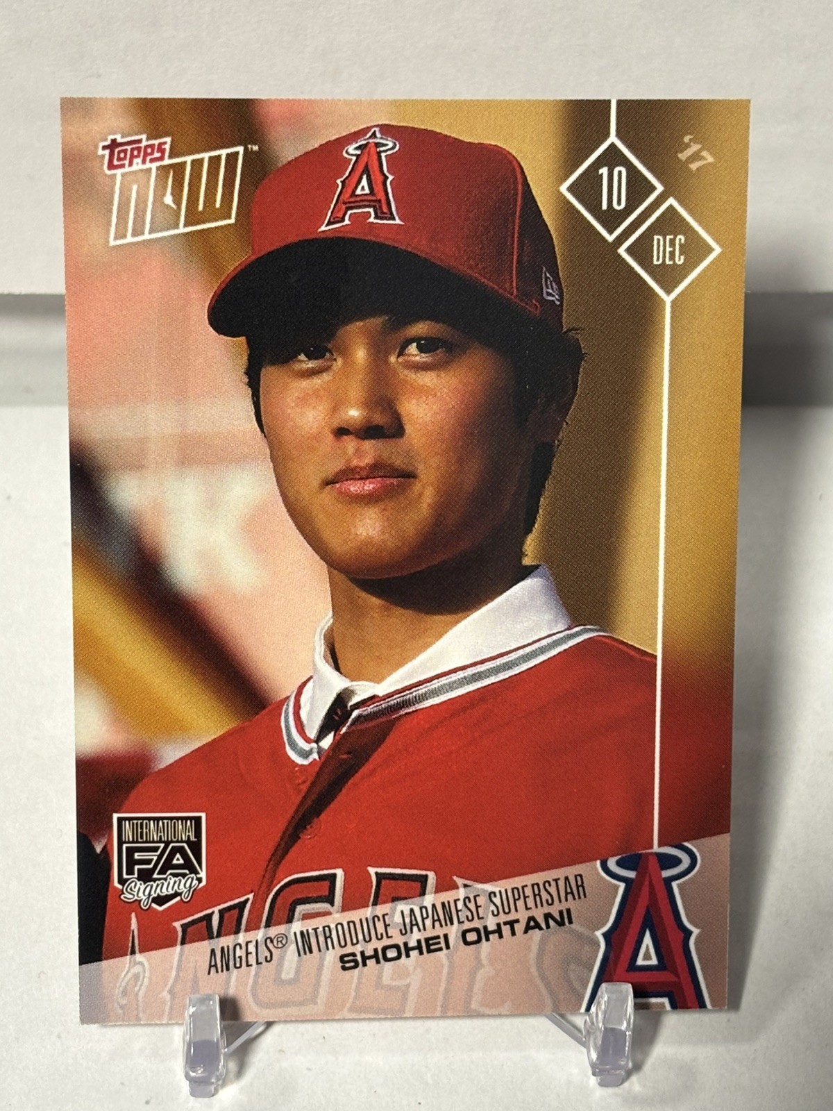 SHOHEI OHTANI 2017 TOPPS NOW # OS-80 OFF-SEASON ROOKIE CARD