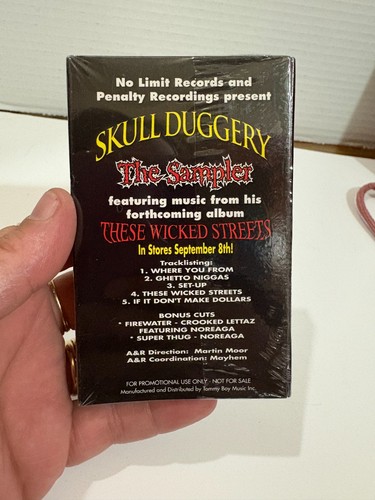SKULL DUGGERY THESE WICKED STREETS CASSETTE TAPE SAMPLER NEW SEALED RARE RAP - Picture 2 of 6