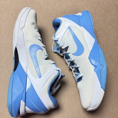 Nike Kobe VII 7 System TB White University Blue 517359-104 Size 11.5 UNC SAMPLE