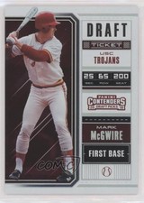 2018 Panini Contenders Draft Picks Ticket /99 Mark McGwire (White Jersey) o3p