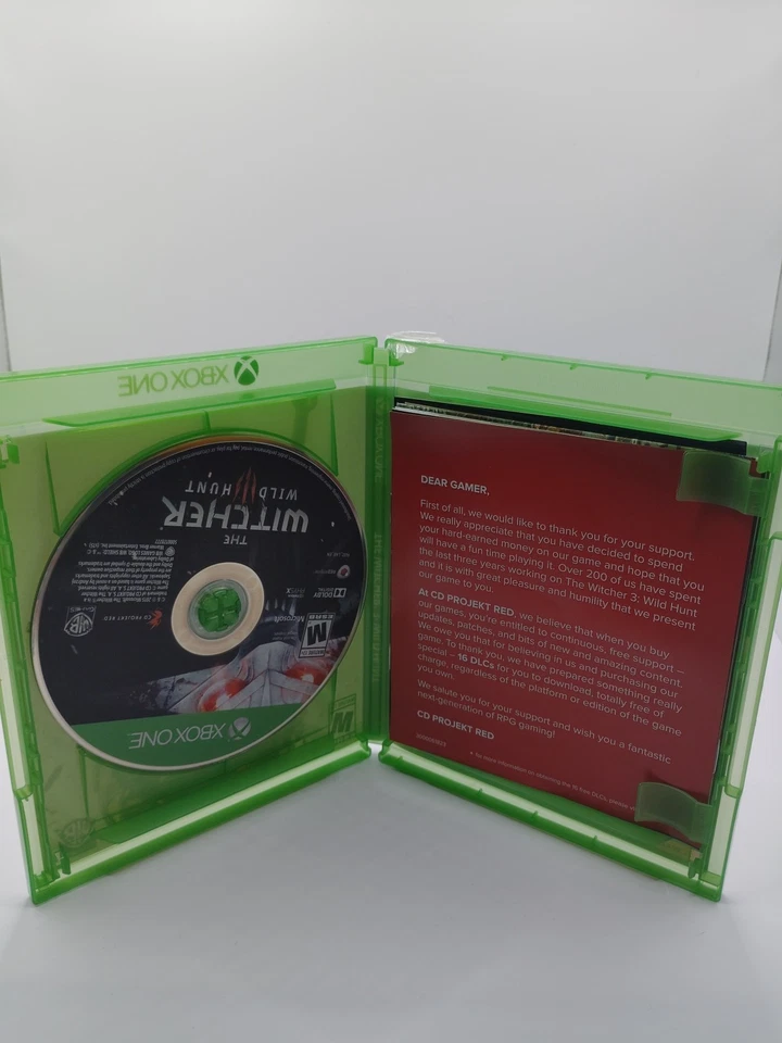 The Witcher 3 Wild Hunt Xbox One Complete CIB Slipcover Tested Working RPG Game - Image 2 of 3