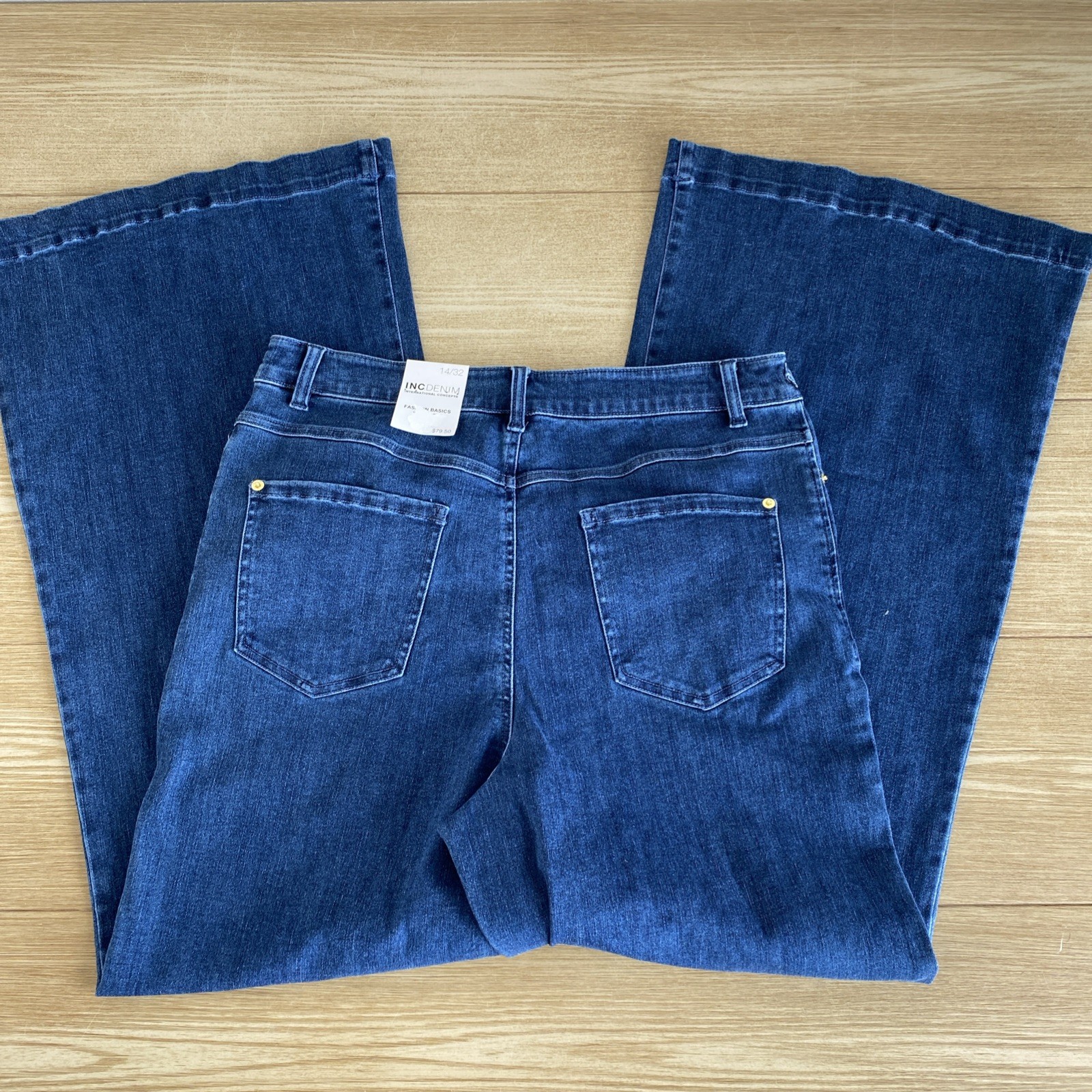 Pantalon Mujer Jean vaquero Acampanados Pierna Ancha INC Denim International