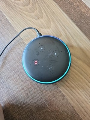 Amazon Echo Dot (3rd Gen) Smart Speaker Alexa Wi-Fi Bluetooth Black W/ Charger