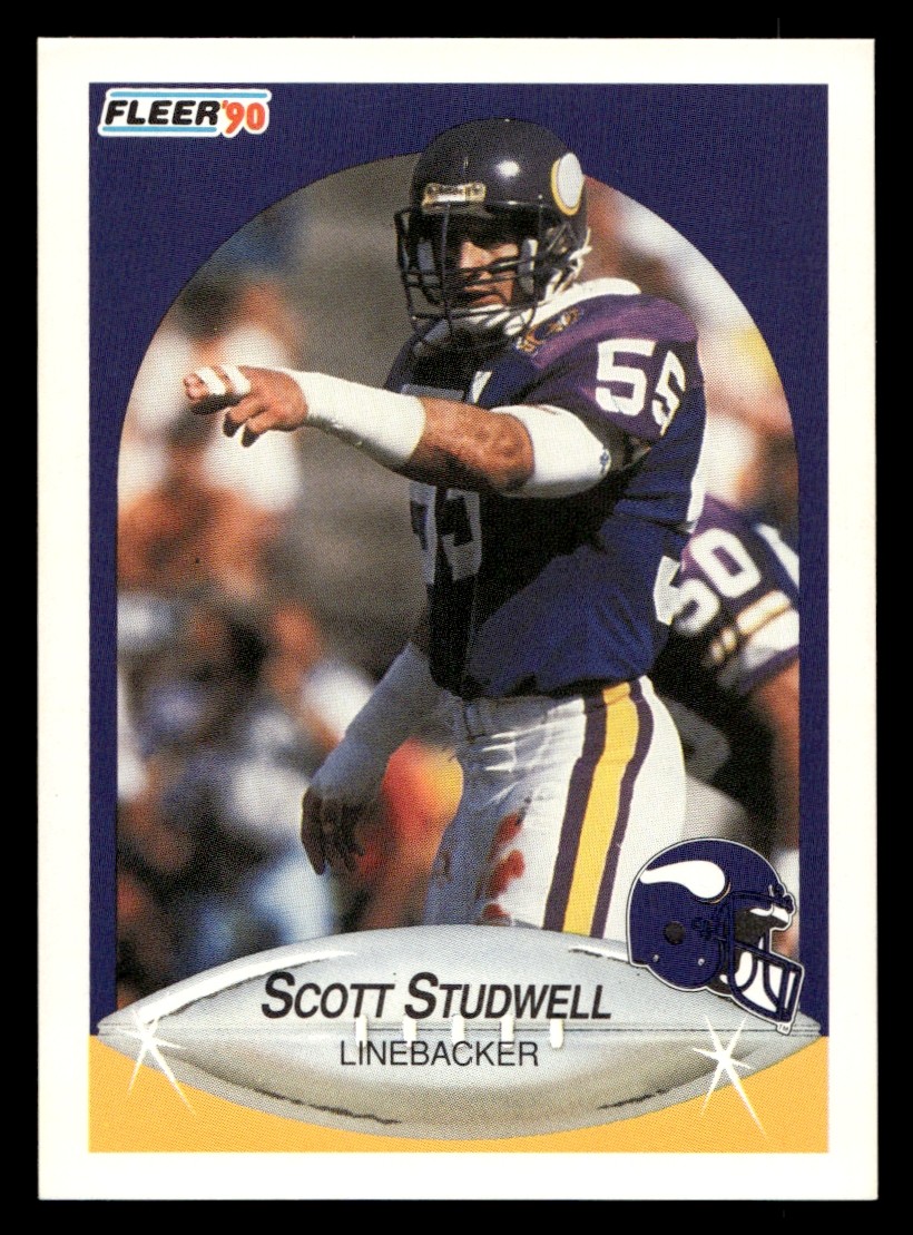 1990 Fleer Scott Studwell #106 Minnesota Vikings