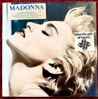 MADONNA TRUE BLUE RECORD SEALED  PROMO VINYL HYPE & MUSIC GIFT STICKER 1986 MINT