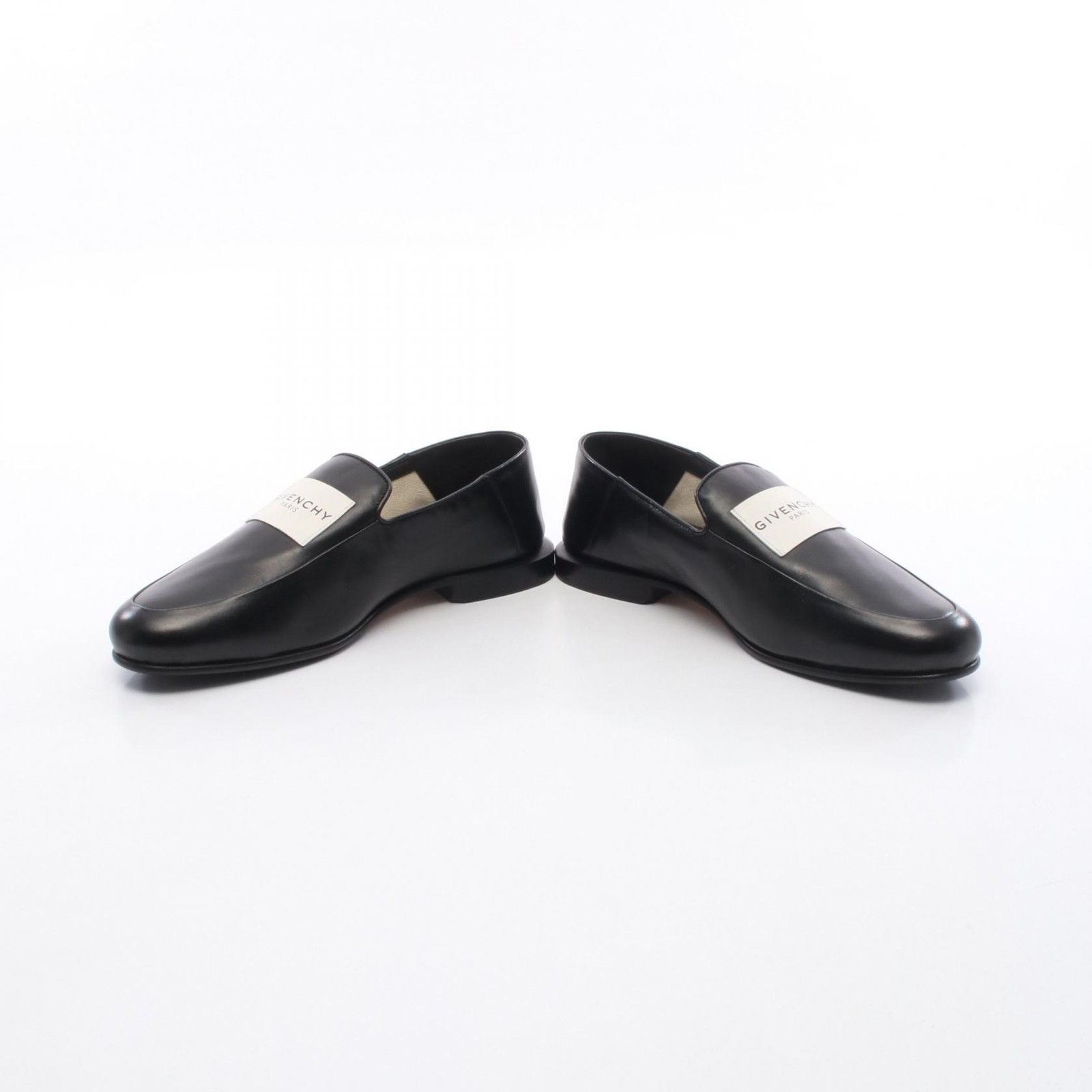 GIVENCHY Leather Label loafers leather Black #40 Used Women thumbnail 3