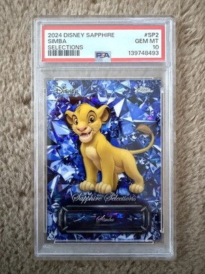 2024 Topps Chrome Disney Sapphire Selections Simba PSA 10