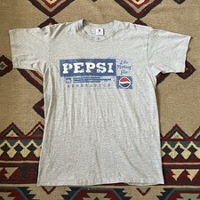 Vintage 90s PEPSI GENERATION T-Shirt Mens L/XL USA Made Single Stitch Crewneck