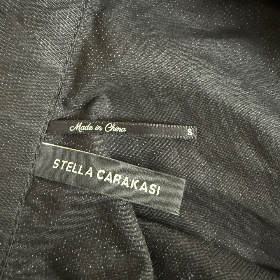 Chaleco Stella Carakasi Mujer Pequeño Botón Delantero Cuello Largo Chaqueta Sin Mangas Foto 4 de 4