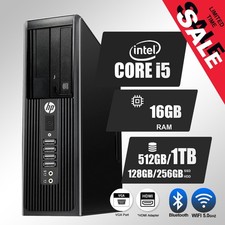 HP Desktop Computer Intel 3.70 Ghz, 16GB RAM,Up to 4TB SSD, Windows 11, DVD-RW