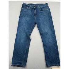 Levis 505 Regular Fit Mens Jeans 36x29 Medium Wash Blue Straight Leg Denim