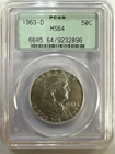 OGH PCGS MS64 1963-D Franklin Half Dollar