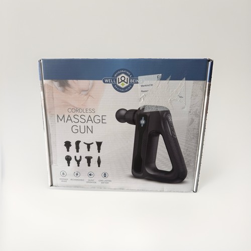 Menkind Mini Massage Gun With Carry Case -4 Heads, Rechargeable, Quiet Operation