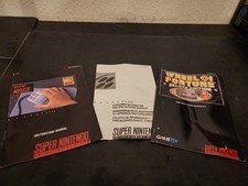 Super Nintendo Manual Lot Bundle SNES Wheel Of Fortune Mouse Info Free Ship