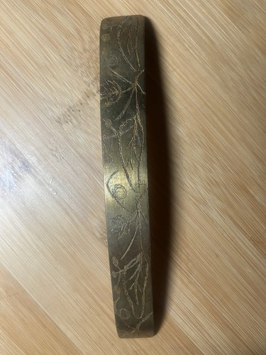 Etched Brass Etched strap of Brass / make your own Bracelet