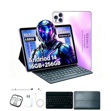 10.1 inch Android 14 Tablet 16GB RAM 256GB Storage 8800mAh WiFi Bluetooth 5G