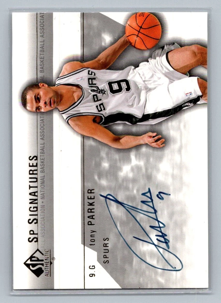 Tony Parker Basketball Autographed Sports Trading Cards