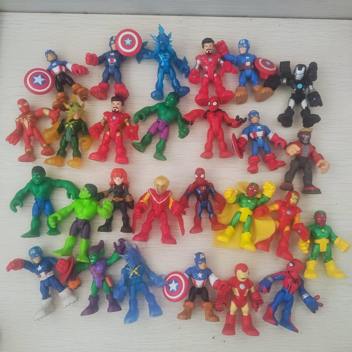 Random Lot 5pcs- Playskool Heroes Marvel Super Hero Adventures