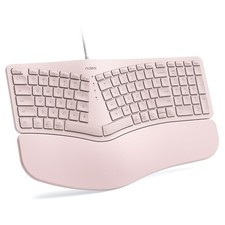 Nulea RT05C Wired Ergonomic Keyboard, Split Keyboard with Cushioned Wrist Res...