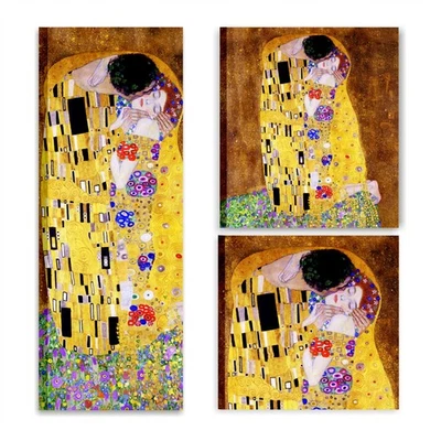 ITALIAQUADRI Klimt il Bacio Quadro Stampa su Tela Riproduzione Autori Famosi
