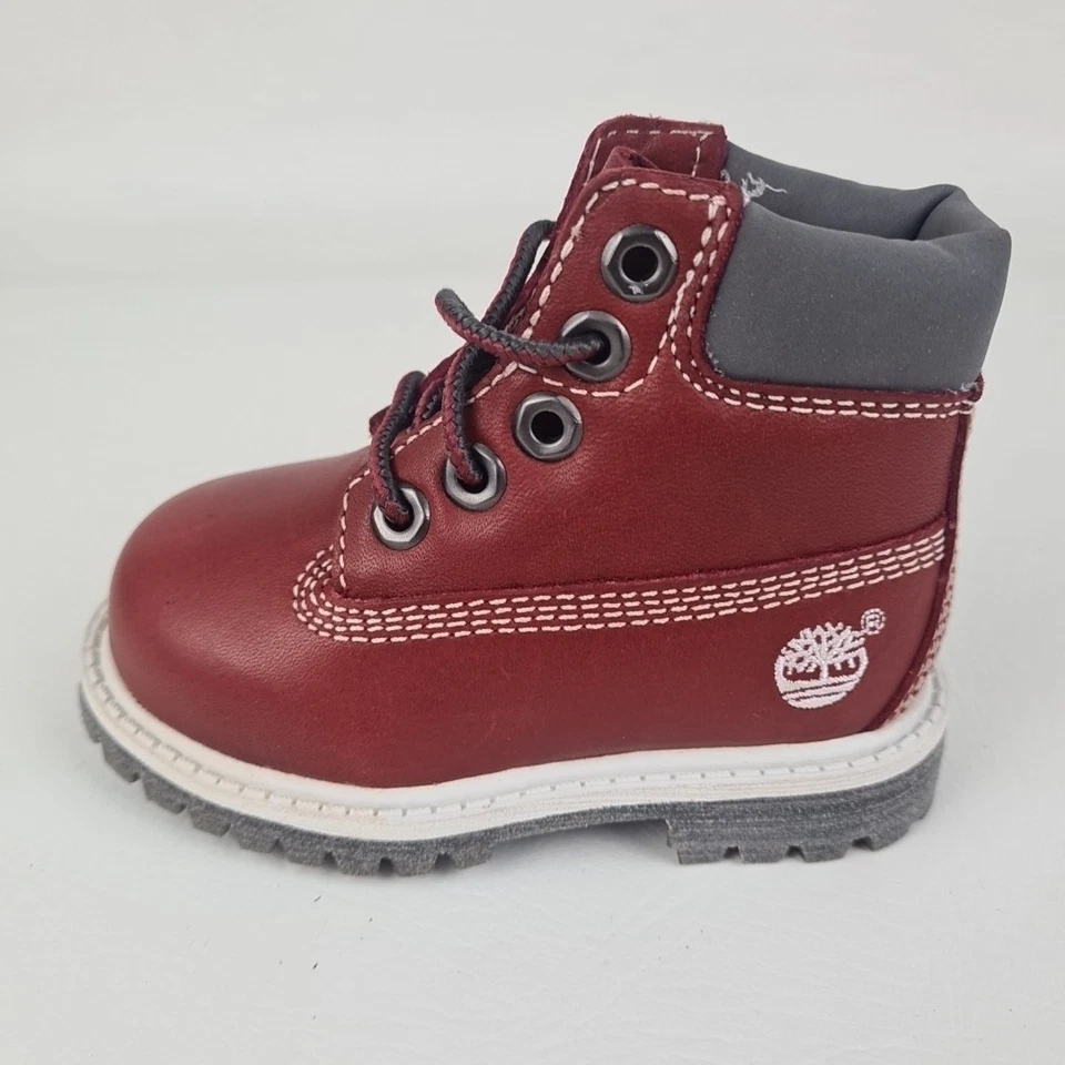 🚨 Timberland 6In Clásico 14822 NIÑOS PEQUEÑOS Botas Exterior Cuero Tabasco Talla 4 Foto 2 de 4