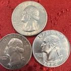 Washington Quarter Silver 25C 1963 1964 Circulated Business Strike Lot