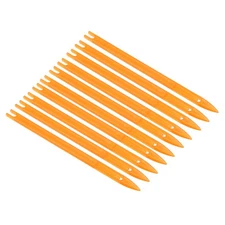 20pcs Netting Needle Shuttles 1# Plastic Fishing Net Repair Mending Tool, Orange