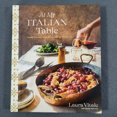 #ad #ad At My Italian Table Laura Vitale Hardcover Cookbook Family Recipes Cooking VG $15.99