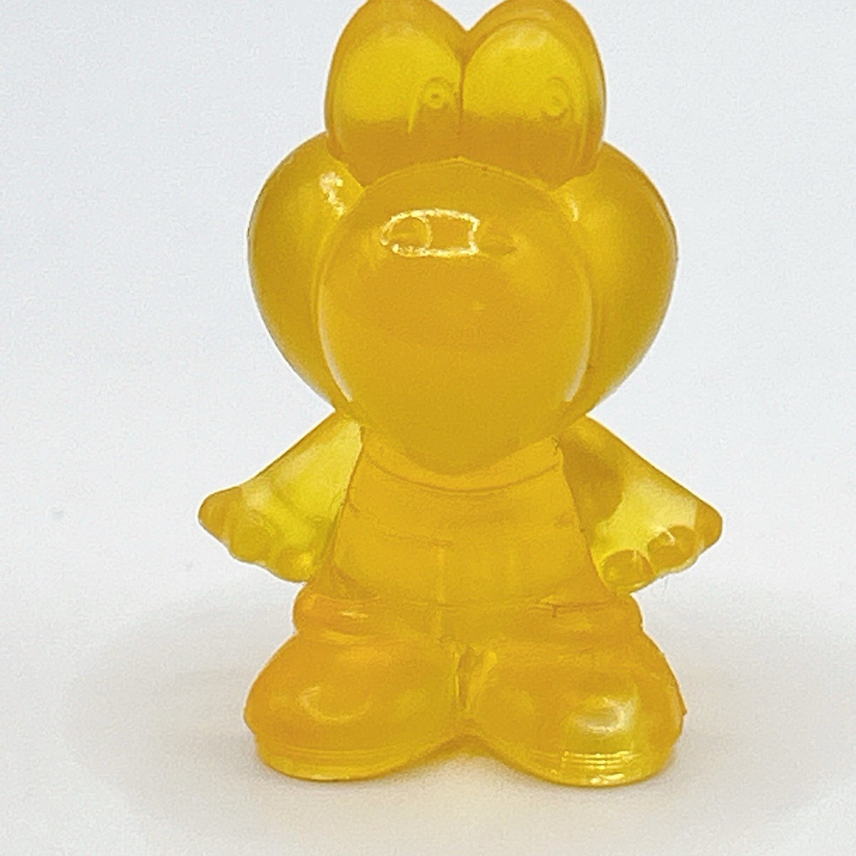 yoshi-299 Yoshi Mario Famicom Keshi Yellow Clear Mini Figure Nintendo Japan