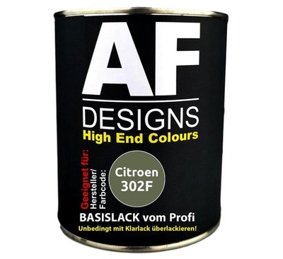 250ML Autolack für Citroen 302F Vert Onf Bussing Basislack spritzfertig
