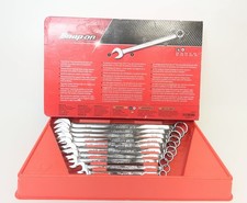 Snap-on Set Of Ten Sae Combination Wrenches Soex710 Snap-on Set Of Ten Sae Combination Wrenches Soex710