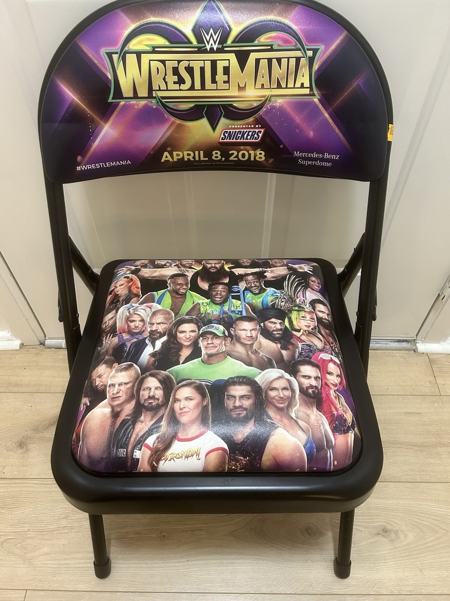 WWE WrestleMania 34 Ringside Folding Chair New Orleans April 8