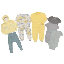 Baby Boy Size 6-9M Clothing Lot Burt s Bees Carters Sleepers Bodysuits Joggers