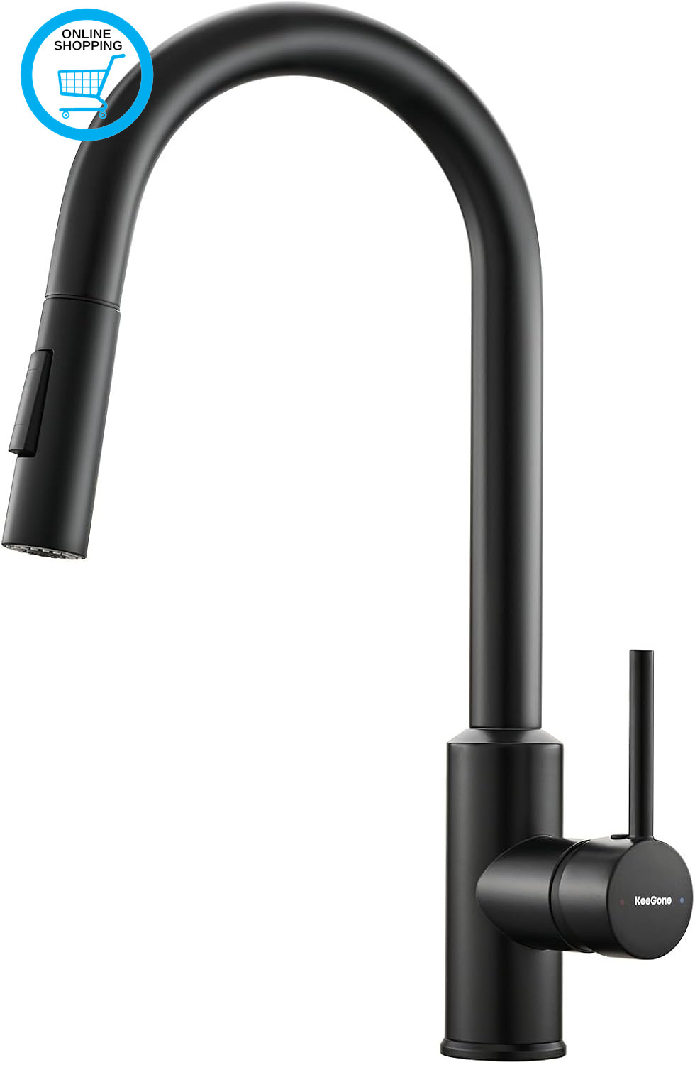 Kitchen Tap, Kitchen Mixer Tap with Pull-Out Spray, Pull down Kitchen Sink Mixer