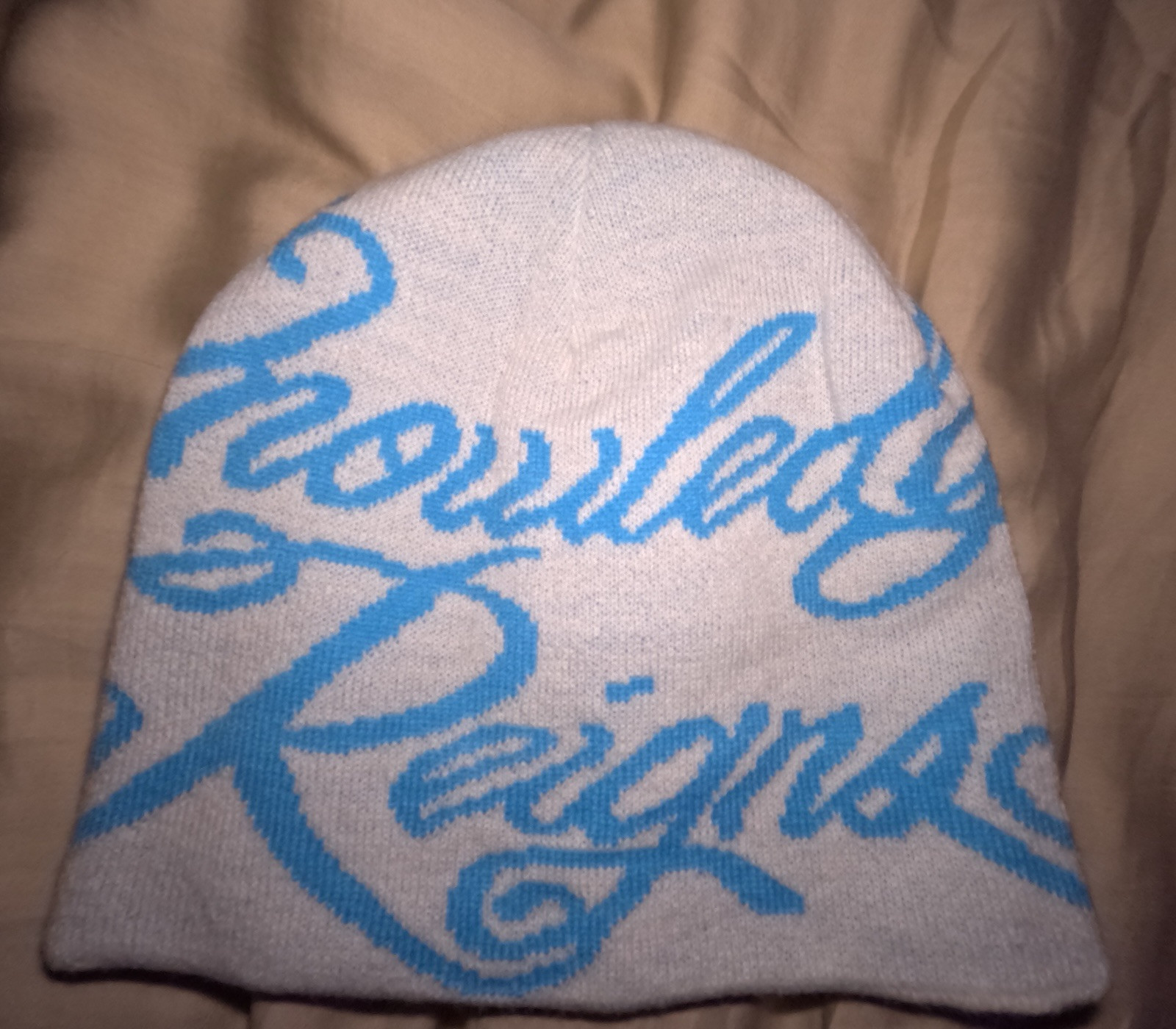 Supreme Reigns Beanie White Lightly Worn USED 1x