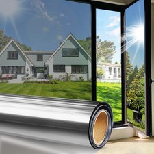 Colorfulhall One Way Window Film Sun For Home Daytime Privacy Mirror Tint Heat