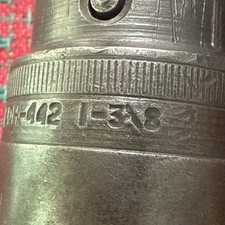 Vintage Snap-on 34 Drive 1-38 Socket Early Logo Ldh Usa 