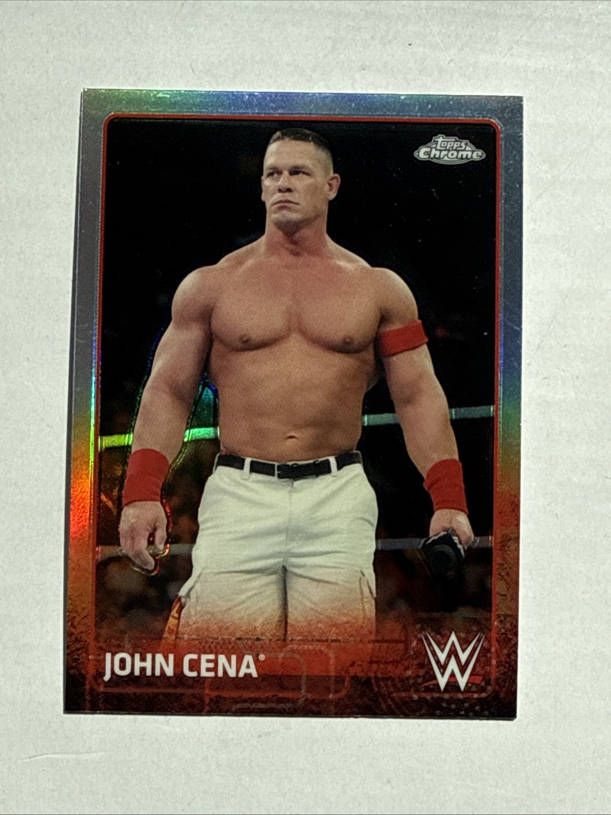 2015 WWE Topps Chrome John Cena Refractor