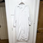 Frank & Eileen Rory Shirt Dress White 100% Cotton Long Sleeve Midi Size Large