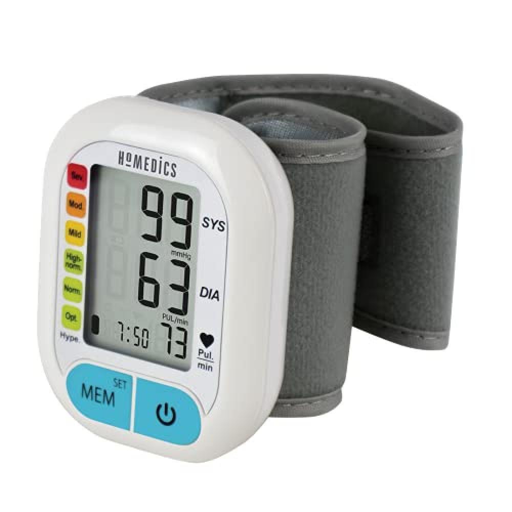(TG. 60 Misurazioni) HoMedics, Misuratore di Pressione da Polso, Sfigmomanometro