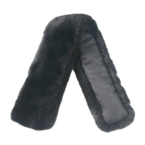 1x Faux Fur Collar Detachable Fluffy Neck Warmer Wrap Winter Coat Accessory Soft - Picture 11 of 14