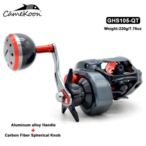 Carrete de cebo suave CAMEKOON Baitcaster pesca de agua salada 7,3:1 alta relación de marchas - Imagen 19 de 19